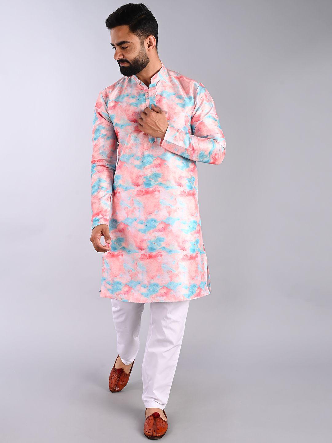 fubar dyed mandarin collar straight kurta