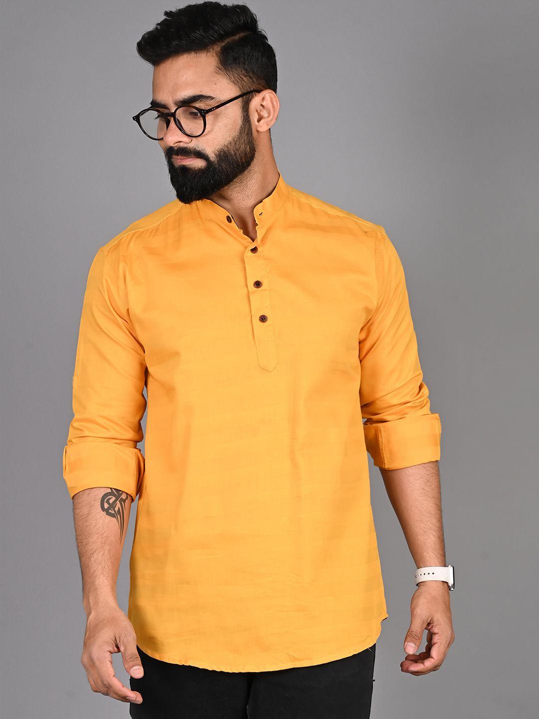 fubar striped mandarin collar kurta