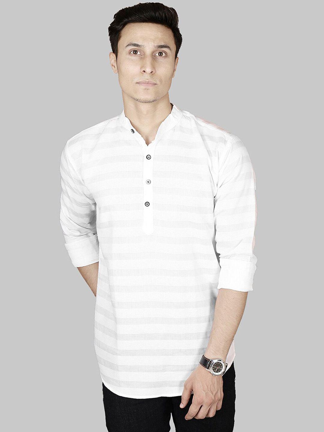 fubar striped sleeves cotton kurta