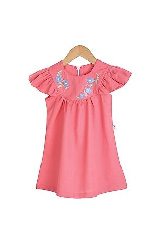 fuchsia-hand-embroidered-dress-for-girls