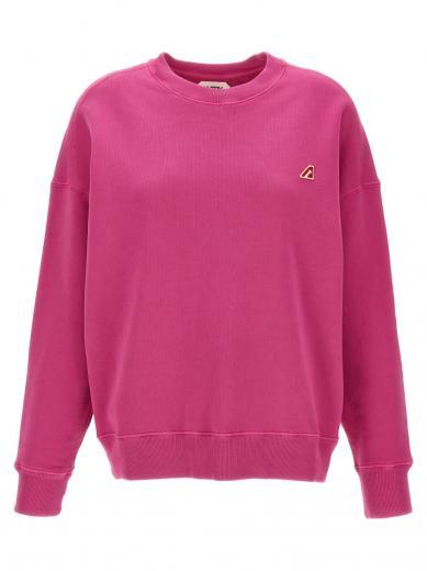 fuchsia logo sweatshirt