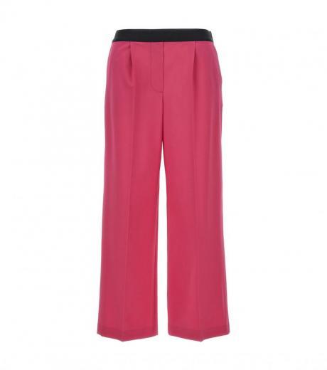 fuchsia pants with front pleats