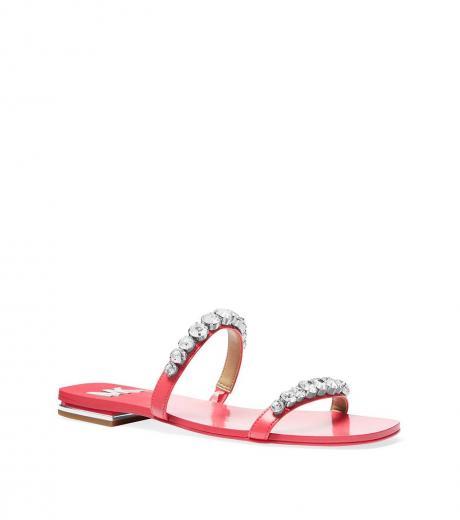 fuchsia rhinestone flats