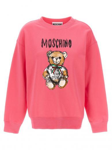 fuchsia teddy bear sweatshirt