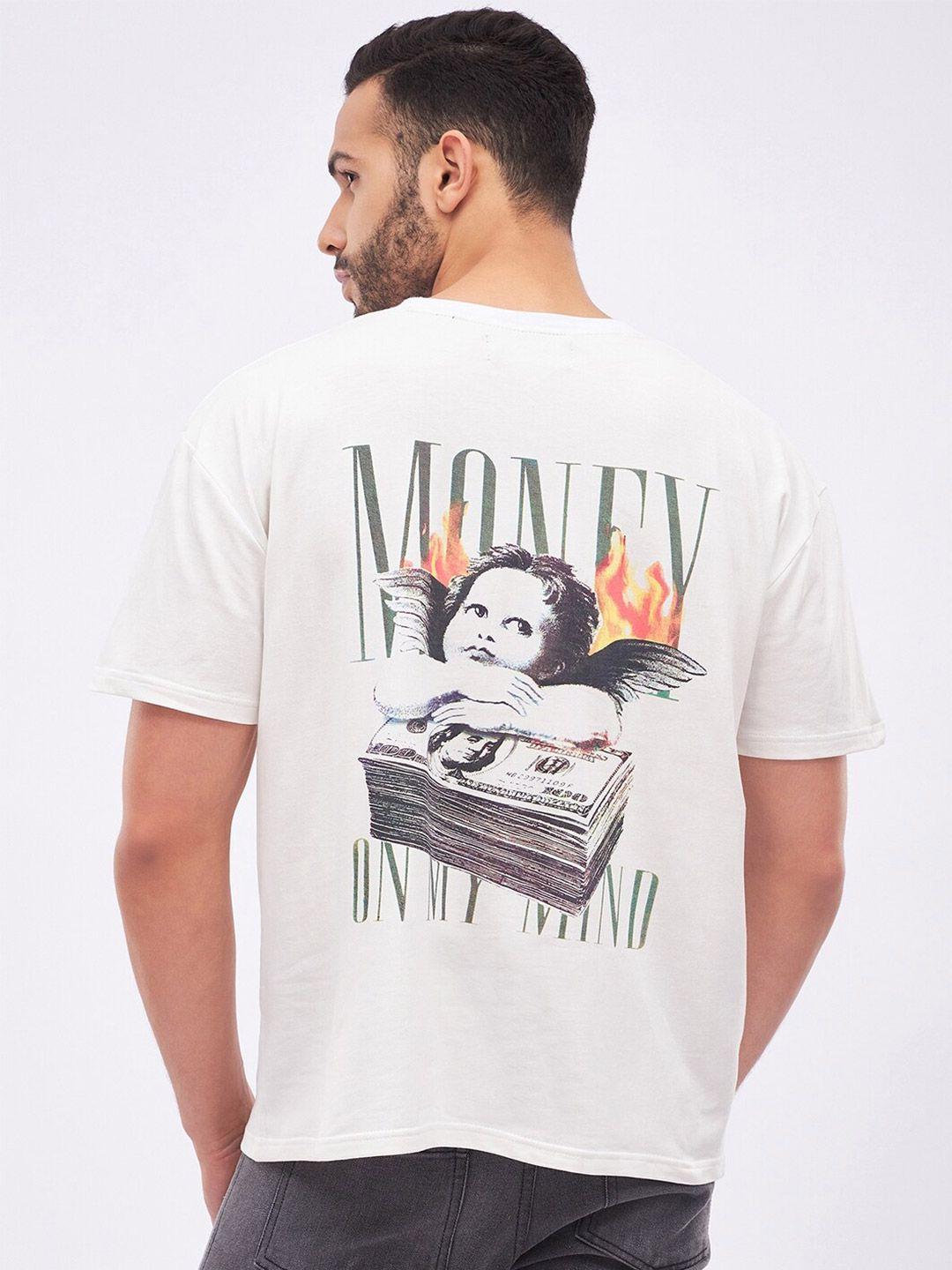 fugazee graphic printed pure cotton relaxed fit t-shirt