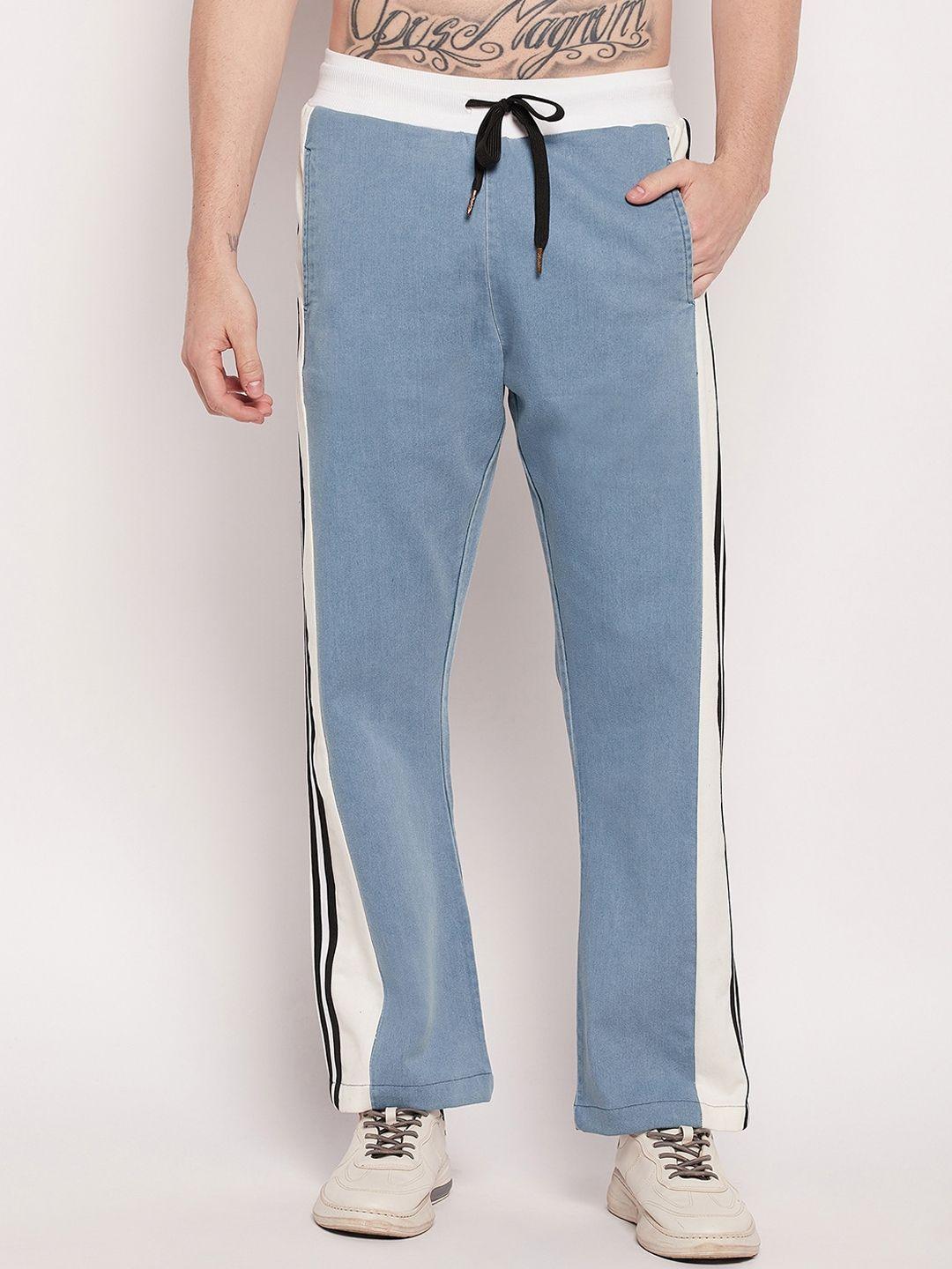 fugazee men relaxed-fit flared track pants