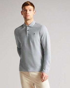 fulhumm long-sleeve regular fit polo t-shirt