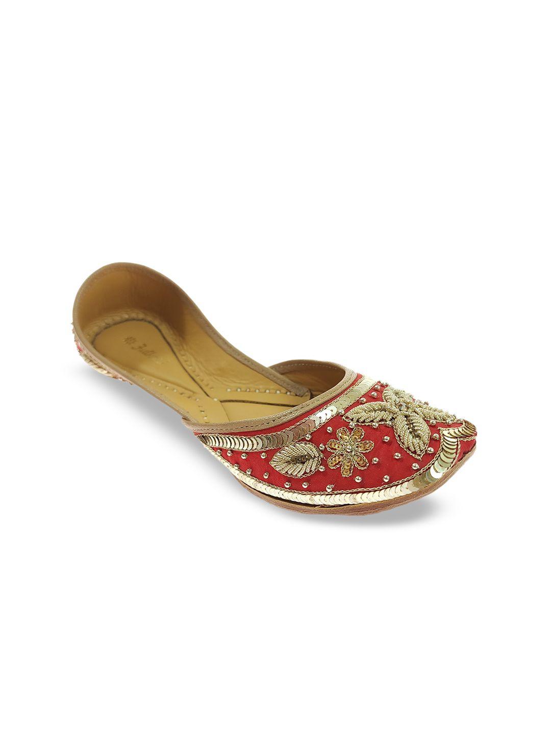 fulkari embellished ethnic mojaris