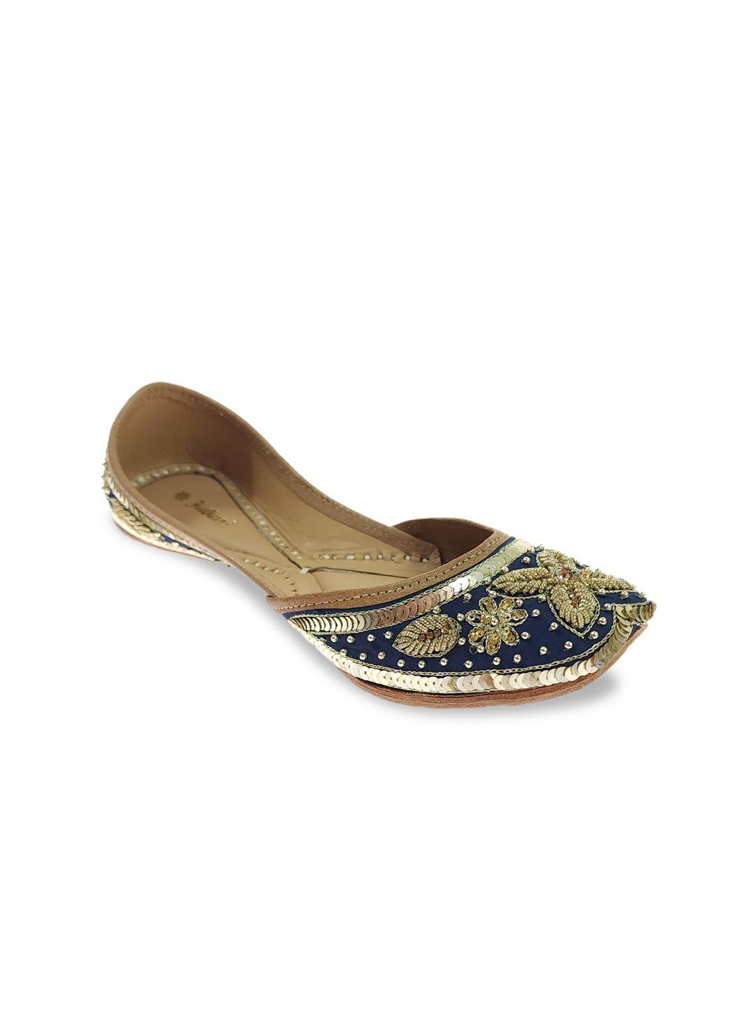 fulkari embellished ethnic mojaris