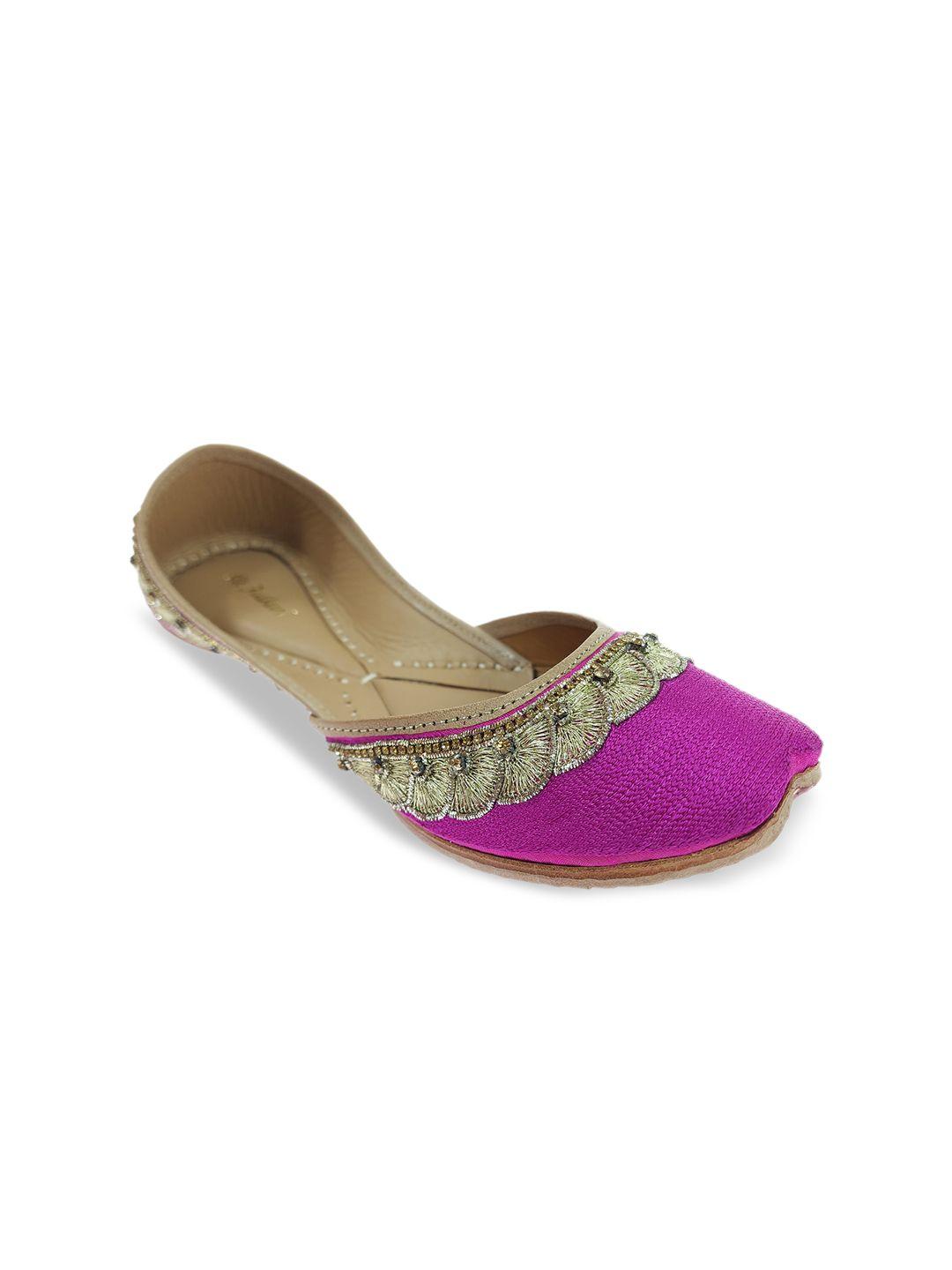 fulkari women embroidered leather ethnic mojaris