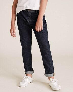 full length jeans with insert pockets