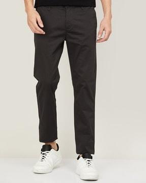 full-length pleated pants