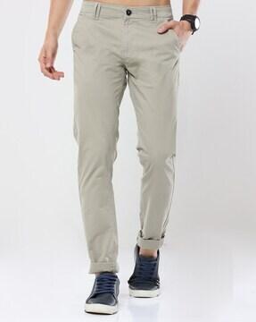 full-length chinos with insert pockets