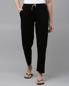 full-length flat-front pant