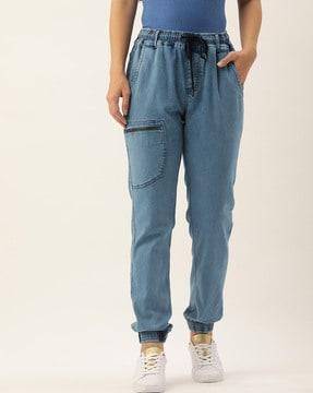 full length jeans with patch pocket