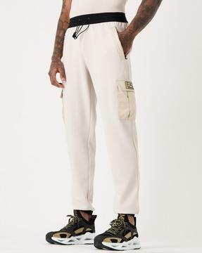 full length logo regular fit drawstrings lounge pants