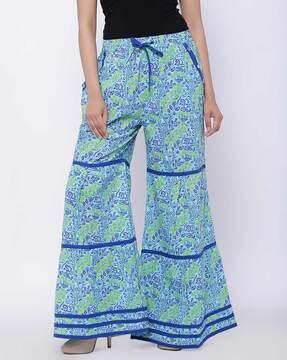 full length palazzos with floral print