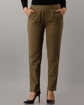 full-length pants with insert pockets