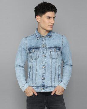 full-length sleeves denim jacket