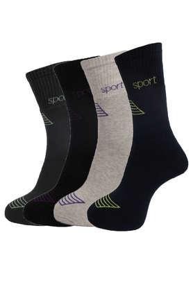 full length socks for men (pack of 4) in assorted color - multi