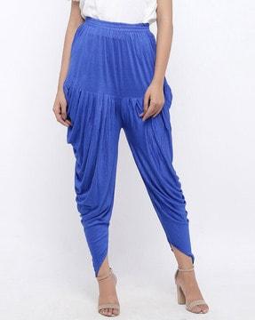 full length straight fit pleat-front pants