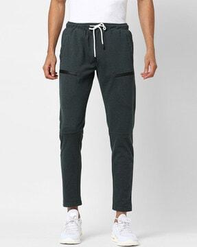 full-length straight track pant