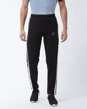 full length straight track pants