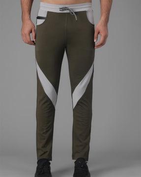 full length straight track pants