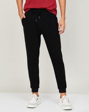 full-length track pant with drawstring cord