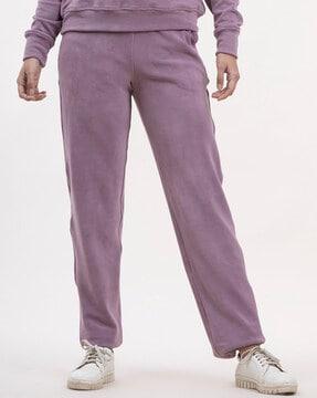 full-length track pants with elasticated waist
