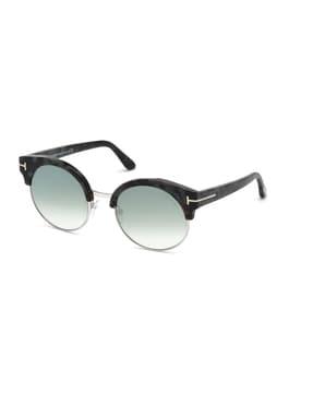 full-rim circular sunglasses