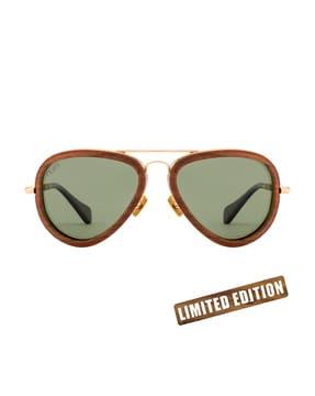 full-rim aviator sunglasses