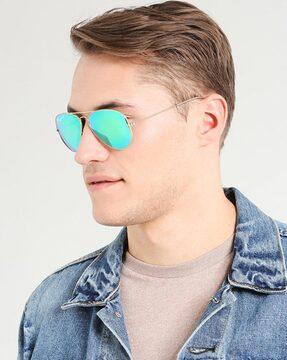 full-rim aviator sunglasses