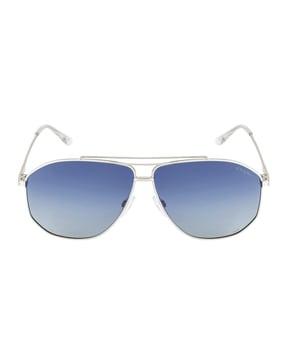 full-rim frame aviator sunglasses