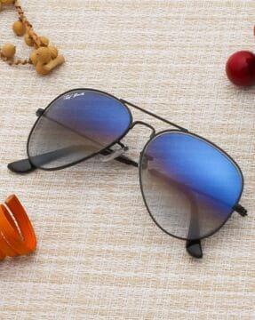 full-rim gradient aviator sunglasses
