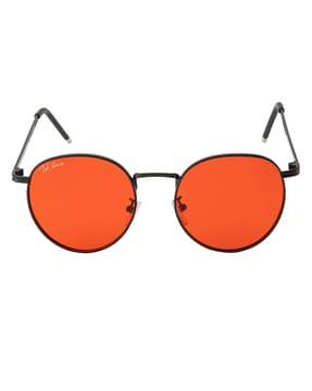 full-rim polarised round sunglasses