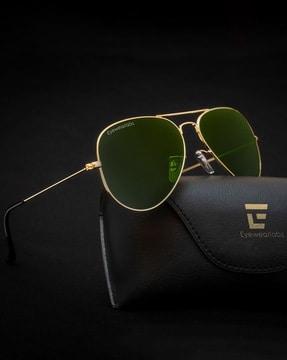 full-rim polarized aviator sunglasses