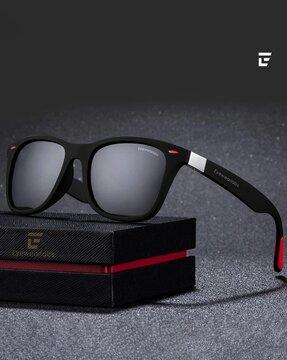 full-rim polarized square sunglasses