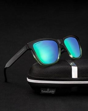 full-rim polarized square sunglasses