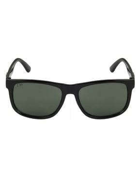 full-rim rectangular sunglasses