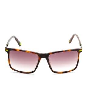 full-rim uv-protected rectangular sunglasses- sfi447k57c10sg
