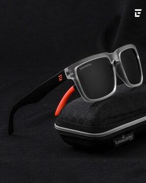 full-rim uv-protected rectangular sunglasses