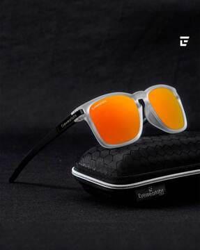 full-rim uv-protected rectangular sunglasses