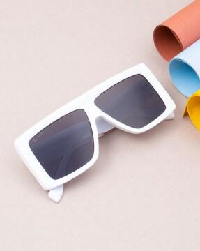 full-rim uv-protected shield sunglasses