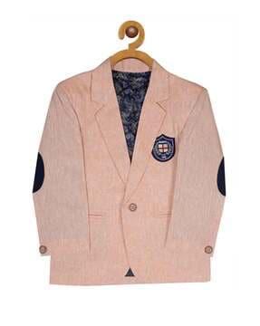 full-sleeve blazer with button closure