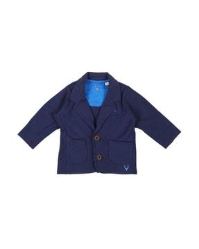 full-sleeve blazer with button closure