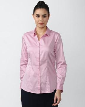 full-sleeve shirt with button closure