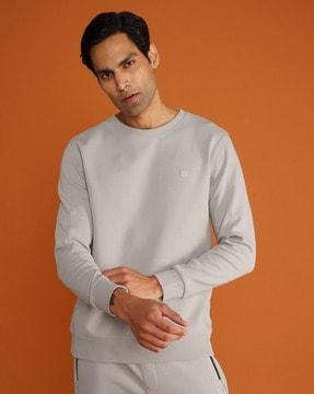 full-sleeve slip-on sweatshirt