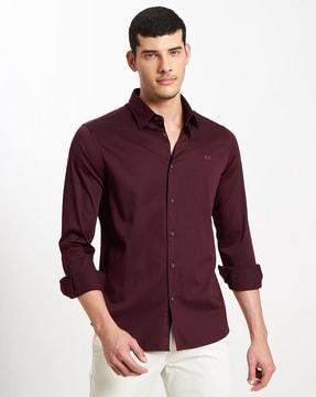 full-sleeve tailored fit shirt