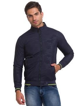 full-sleeve bikers jacket with zip front